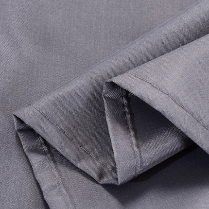 Effen donkergrijs douchegordijn van polyester