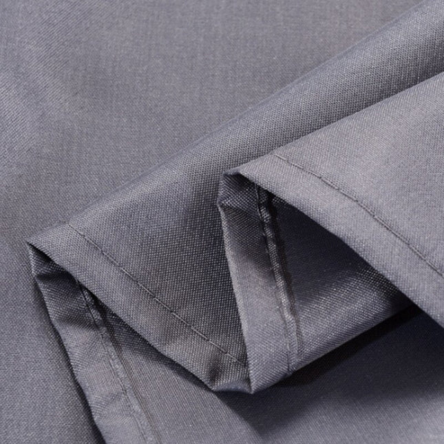 Effen donkergrijs douchegordijn van polyester