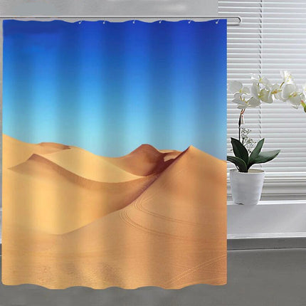 Douchegordijn met een woestijnlandschap