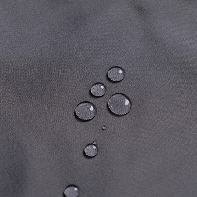 Effen donkergrijs douchegordijn van polyester