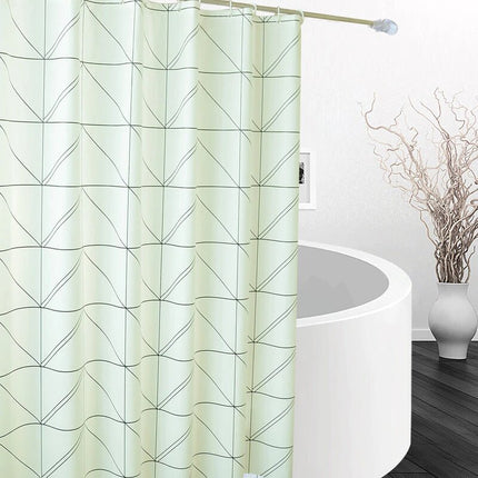 Design douchegordijn met geometrisch patroon