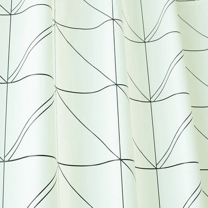 Design douchegordijn met geometrisch patroon