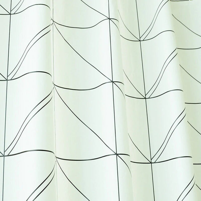 Design douchegordijn met geometrisch patroon