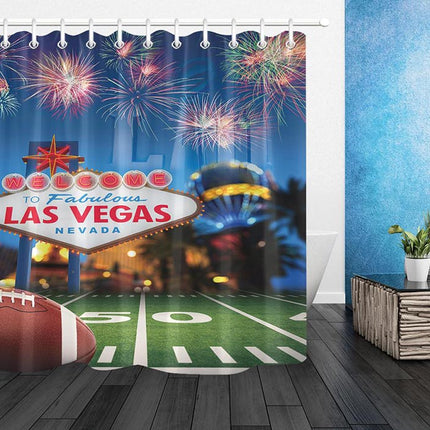 Douchegordijn met Las Vegas thema
