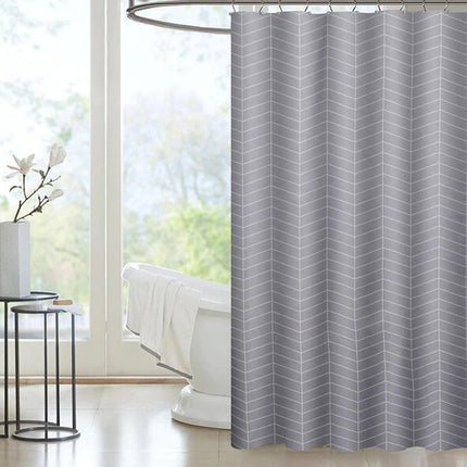 Anti-schimmel Stoffen Douchegordijn Visgraatmotief