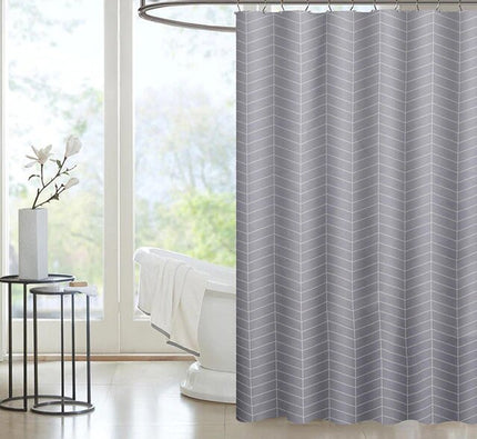 Anti-schimmel Stoffen Douchegordijn Visgraatmotief