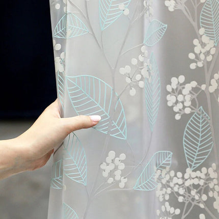 Transparant PVC Douchegordijn met Bloemenpatroon