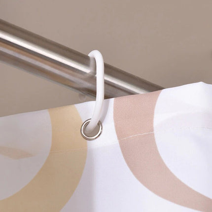 Retro douchegordijn met cirkel patroon