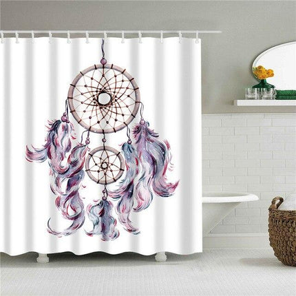 Douchegordijn met aquarel dromenvanger print
