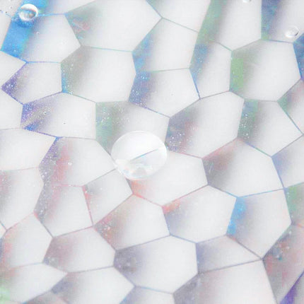 Verzwaard douchegordijn met holografisch effect