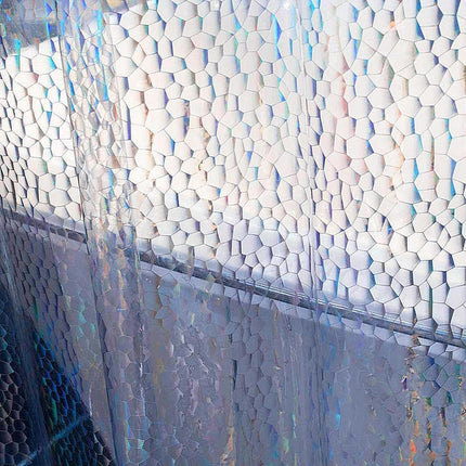 Verzwaard douchegordijn met holografisch effect