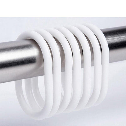 Wit en blauw douchegordijn waterdruppels