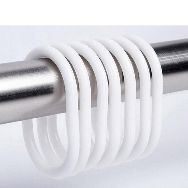 Wit en blauw douchegordijn waterdruppels