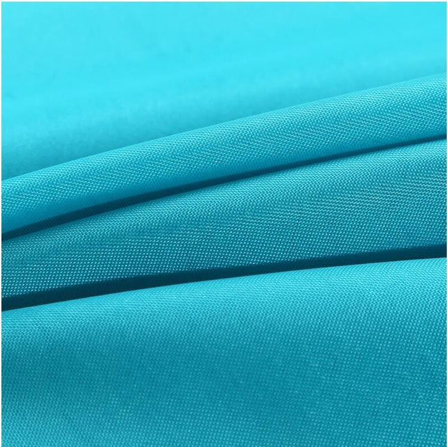 Effen douchegordijn in helder turkoois blauw