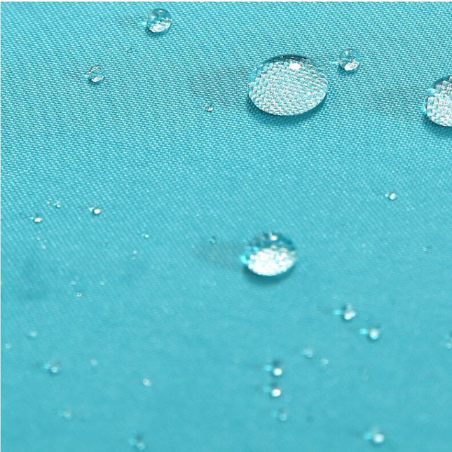 Effen douchegordijn in helder turkoois blauw