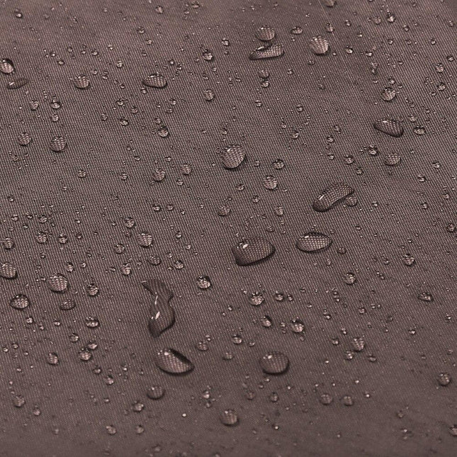 Effen donkerbruin douchegordijn van stof