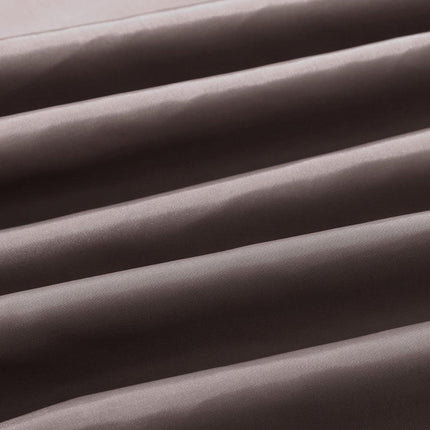 Effen donkerbruin douchegordijn van stof