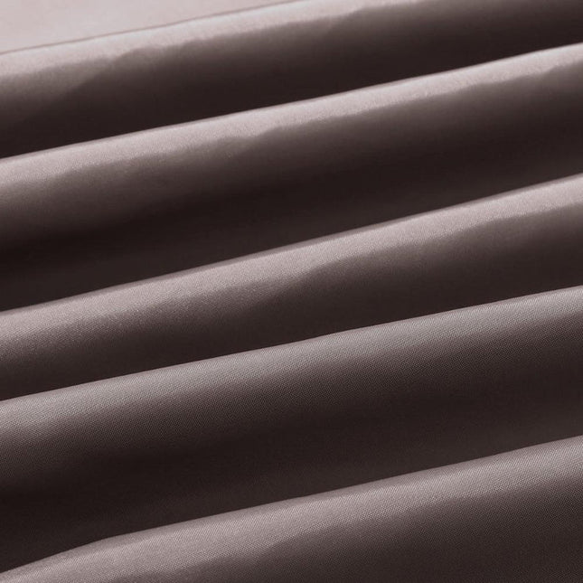 Effen donkerbruin douchegordijn van stof