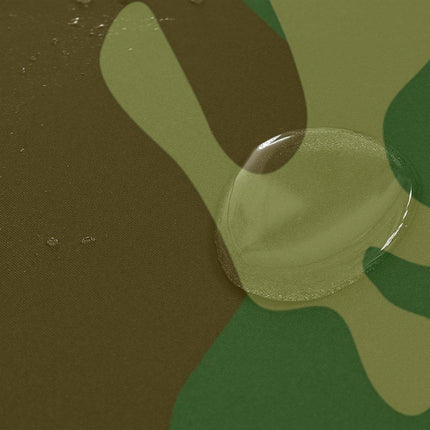 Douchegordijn met groen camouflagepatroon