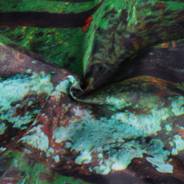 Douchegordijn met waterval in het bos