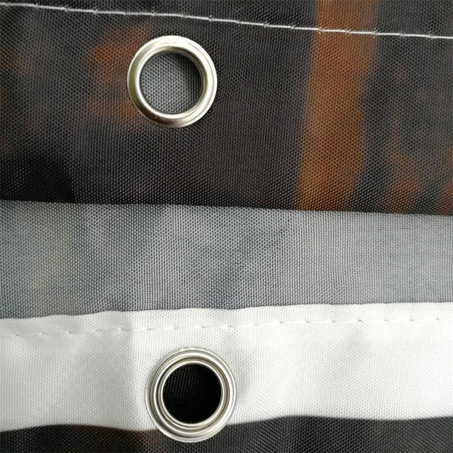 Douchegordijn met cowboy bij zonsondergang