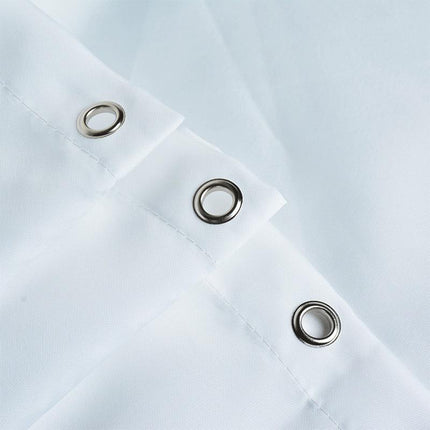 Effen wit douchegordijn van stof