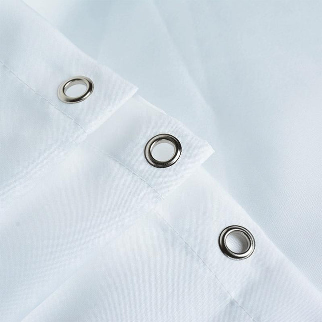 Effen wit douchegordijn van stof