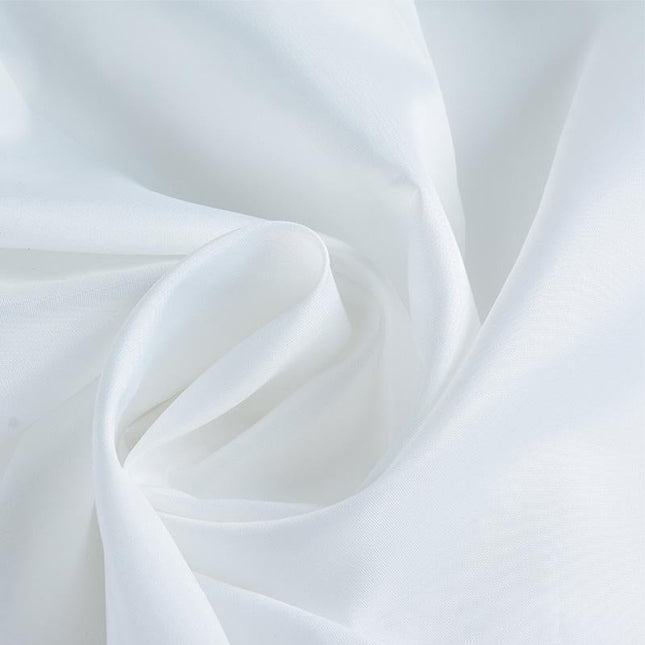 Effen wit douchegordijn van stof