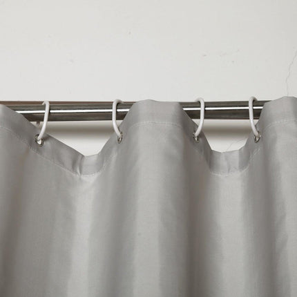Effen lichtgrijs douchegordijn voor badkamer