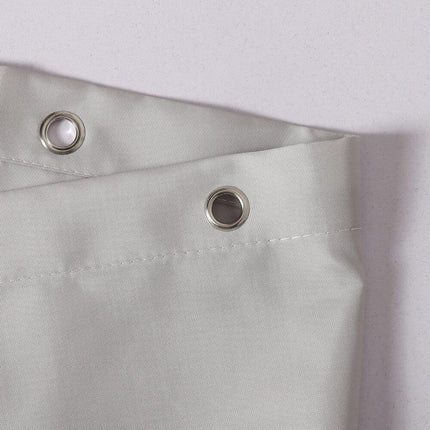 Effen lichtgrijs douchegordijn voor badkamer