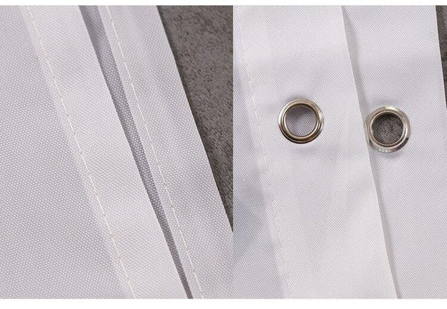 Douchegordijn grijs en geel zigzagpatroon