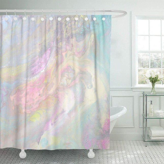 Douchegordijn met pastel parelmoer effect