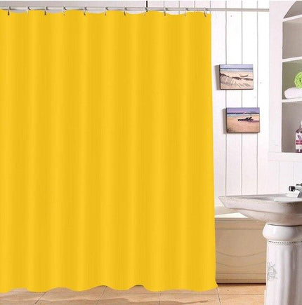 Effen honinggeel douchegordijn voor badkamer