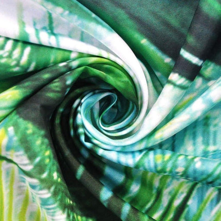 Douchegordijn met tropische jungle bladeren