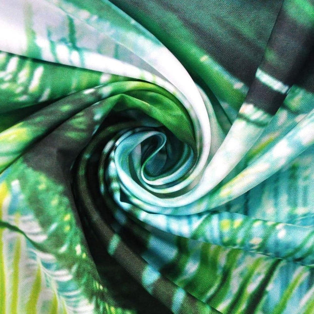 Douchegordijn met tropische jungle bladeren