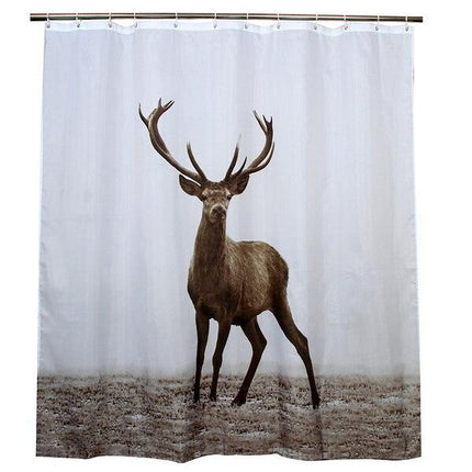 Natuur douchegordijn met een edelhert