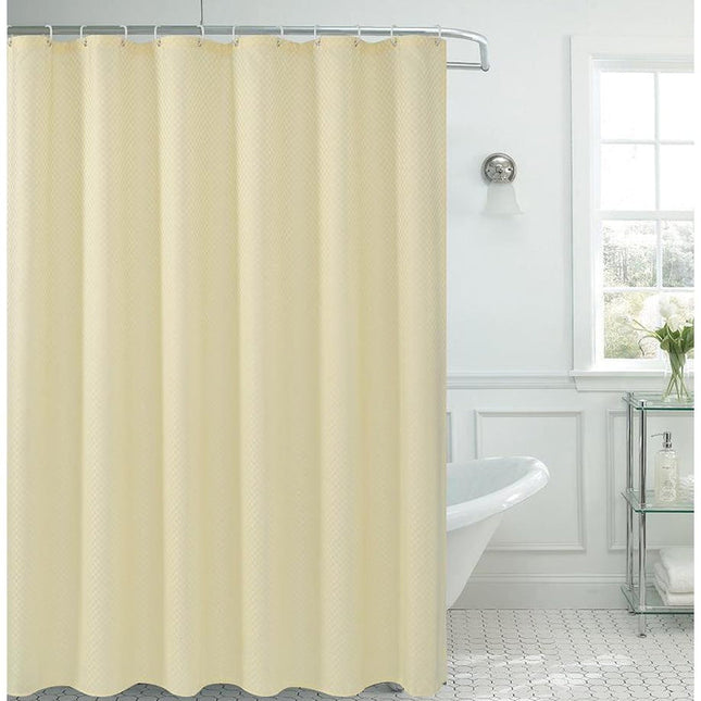 Voordelig textiel douchegordijn met wafelpatroon
