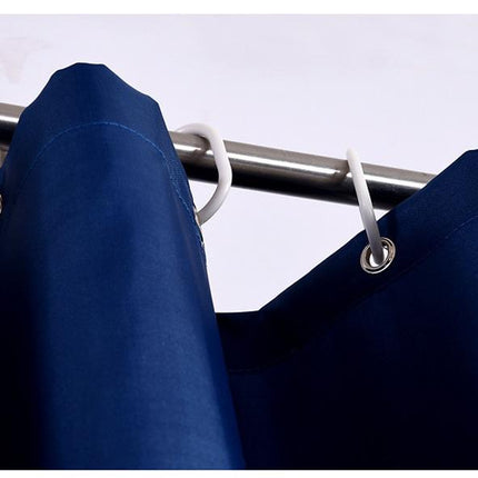 Blauw stoffen douchegordijn waterafstotend design