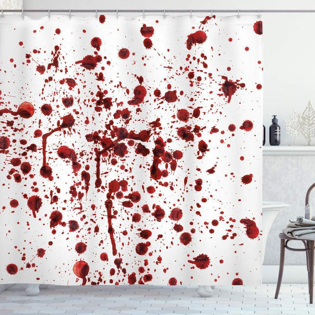 Halloween douchegordijn met bloedspetters