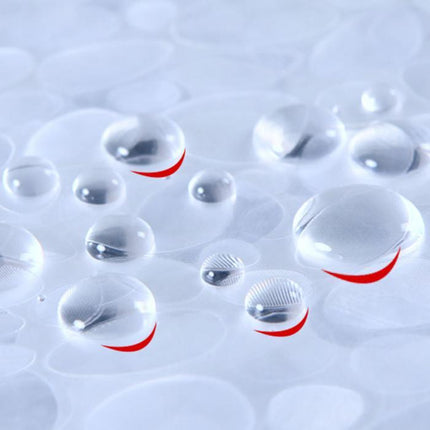 Transparant douchegordijn met glitter stippen