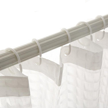 Extra dik transparant douchegordijn kiezelpatroon