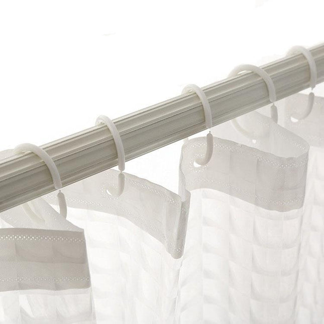 Extra dik transparant douchegordijn kiezelpatroon