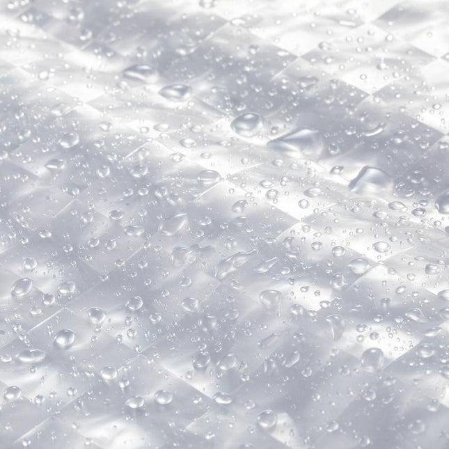 Goedkoop transparant douchegordijn met reliëf