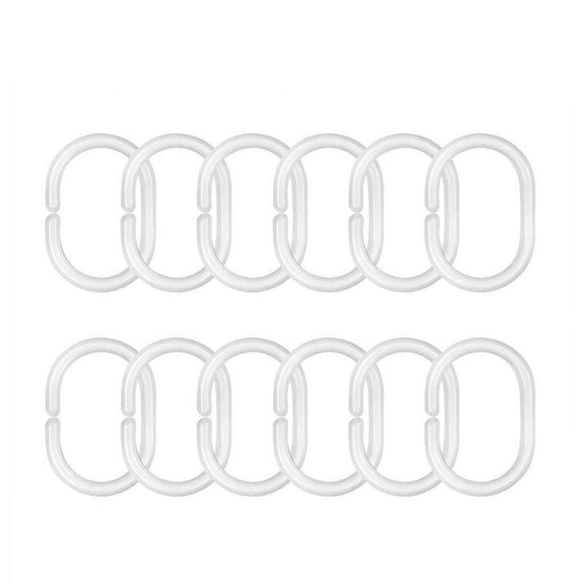 Mintgroen douchegordijn met witte strepen