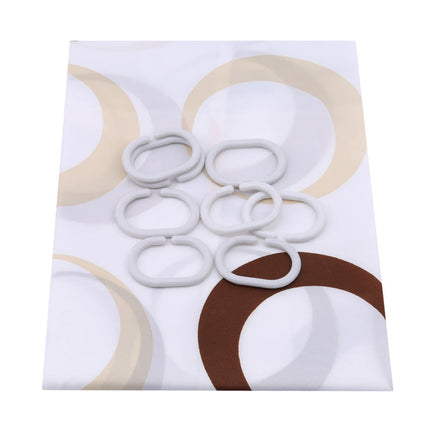 Retro douchegordijn met cirkel patroon